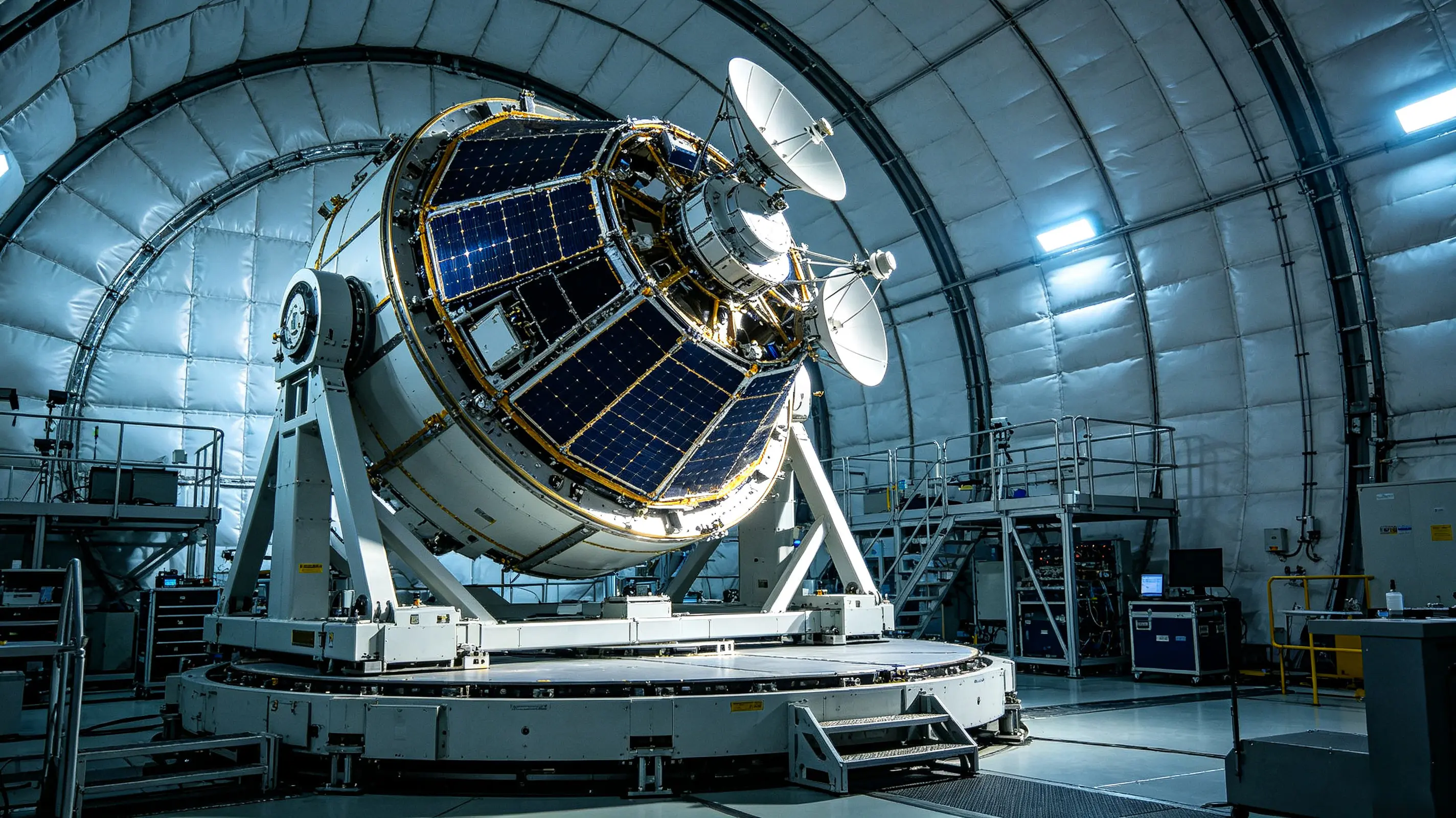 the space rotary table is a core moving component of aerospace satellites